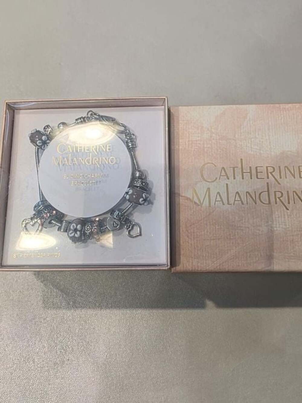 Catherine Malandrino Sliding Charm Bracelet NIB